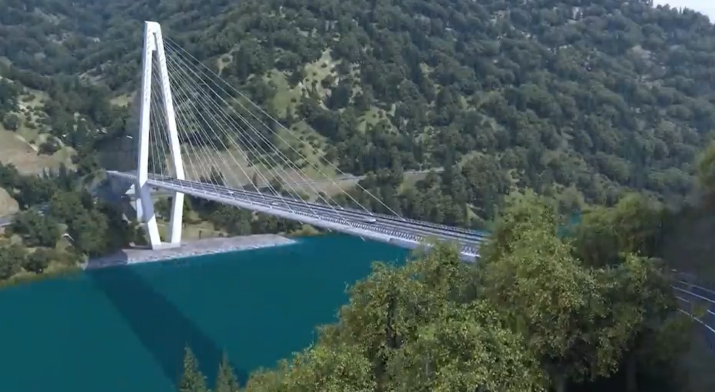 Construction Continues on the Güreşen Cable-Stayed Bridge