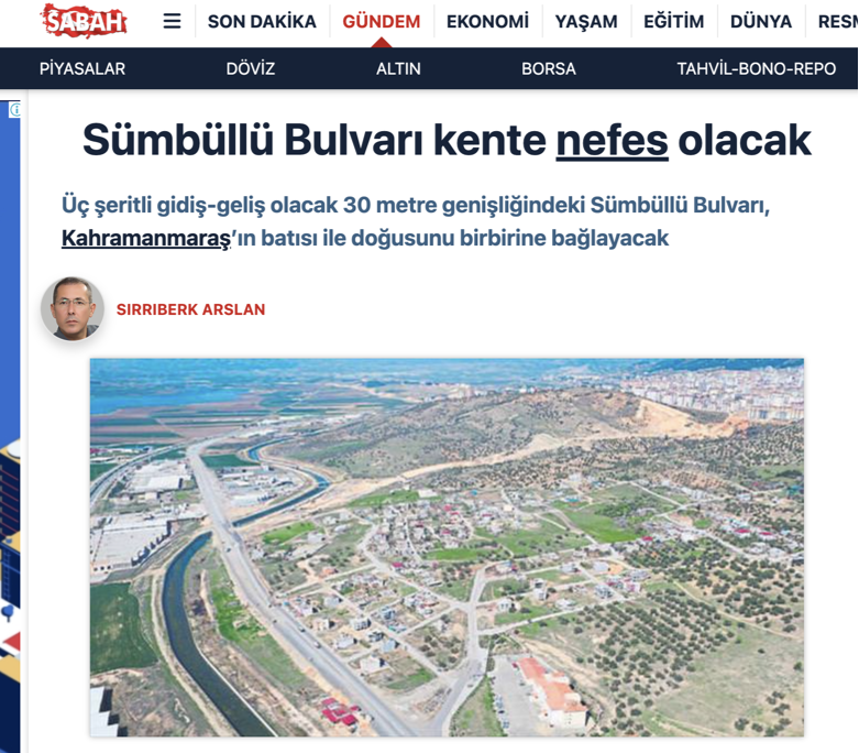 New Boulevard that will transform Kahramanmaraş: Last Bend in Sümbüllü Boulevard
